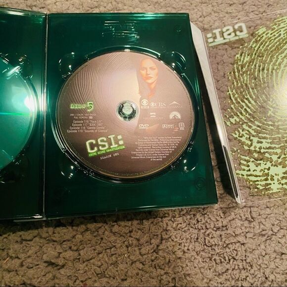 CSI Complete First Season DVD Box Set 5 DVD TV Show Drama Crime - Picture 8 of 10